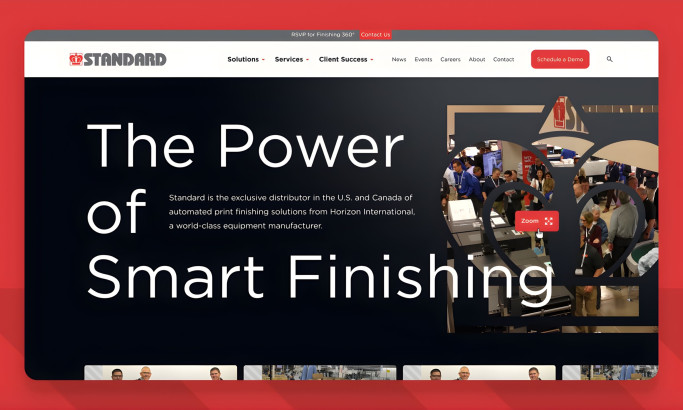 Standard Finishing Website Design by GoingClear