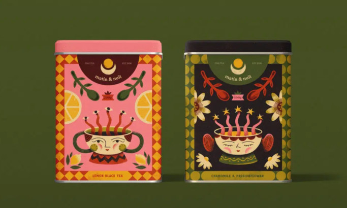 Matin & Nuit packaging design by Andreea Moise.
