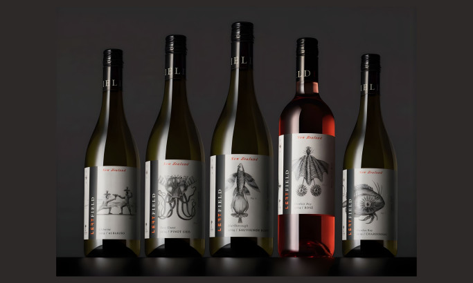 Left Field Wines Packaging Design by Steven Noble Illustrations