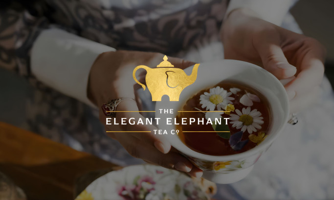 The Elegant Elephant Tea Co. Logo Design by Bivins Brothers Creative