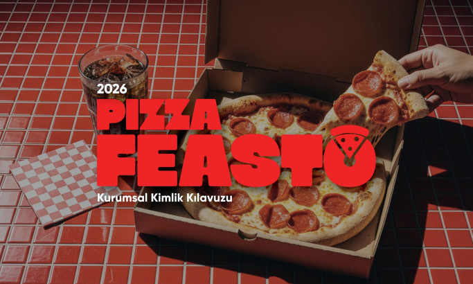 Pizza Feasto Logo Design by Berat KAYA