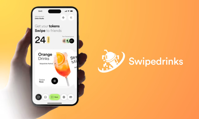 Swipe Drinks App Design by Orbix Studio