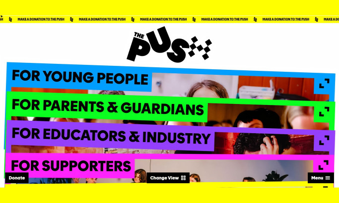 The Push Website Design by Bone Digital