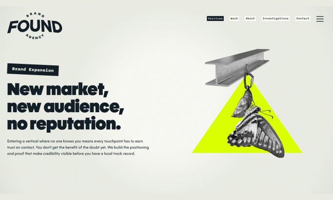 Found Brand Agency Website Design