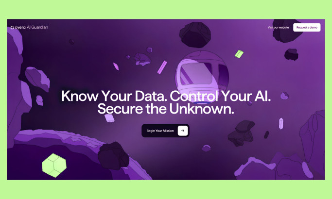 Cyera AI Guardian Website Design by Active Theory