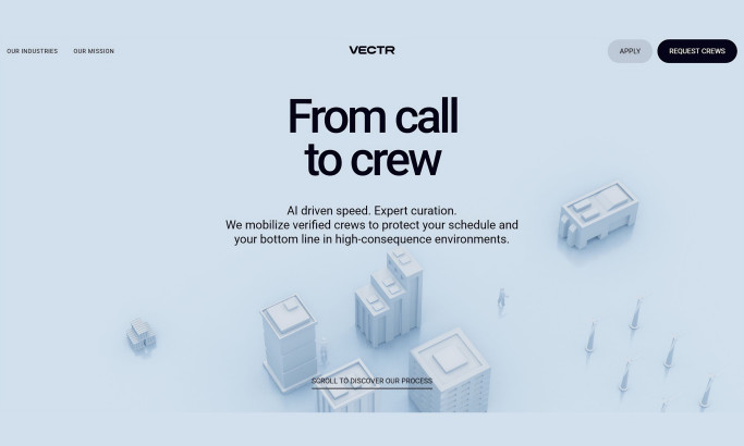 Vectr Website Design by Utsubo