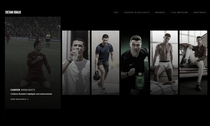 Cristiano Ronaldo Website Design by 7EGEND