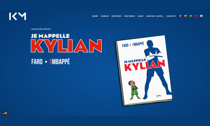Kylian Mbappé Website Design by Bloody Mary