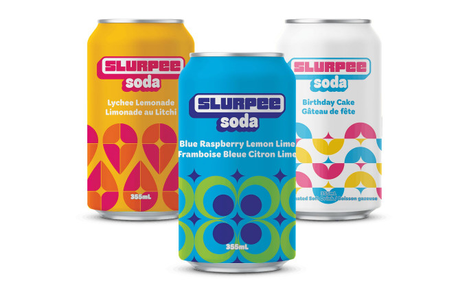 7-Eleven Canned Slurpee Soda Packaging Design