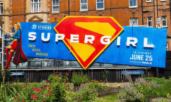 Supergirl Billboard Print Design by Ocean Outdoor