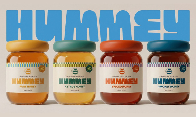 Hummey Honey Packaging Design by Leyma Design