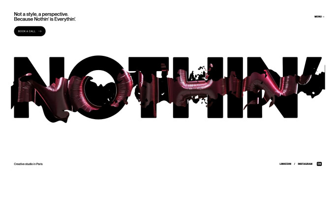 Nothin' Website Design by Carre Studio