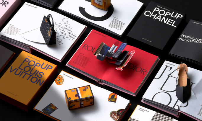 Pop Up Signatures: Fashion Unfolded Print Design by Toby Ng Design