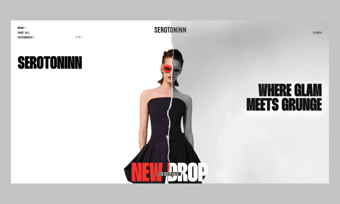 Serotoninn Website Design by Blacklead Studio