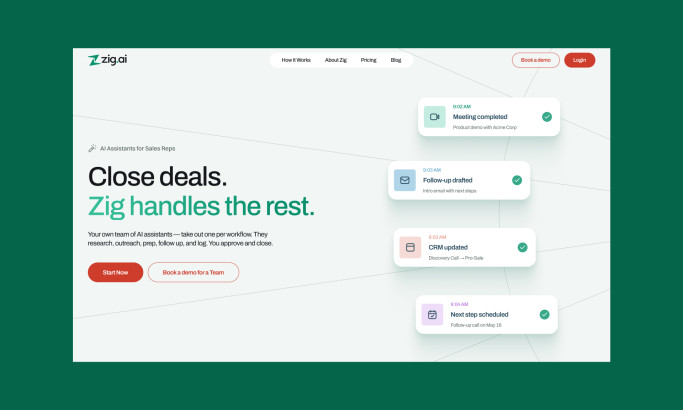 Zig.ai Website Design by Peppermint