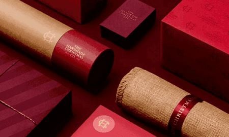 The Handmade Christmas Company Elegant Packaging Design