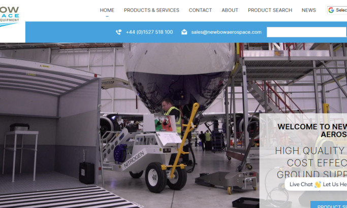 Newbow Aerospace Website Design by it’seeze