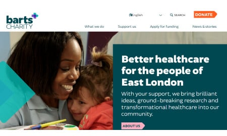 Barts Charity Web Design