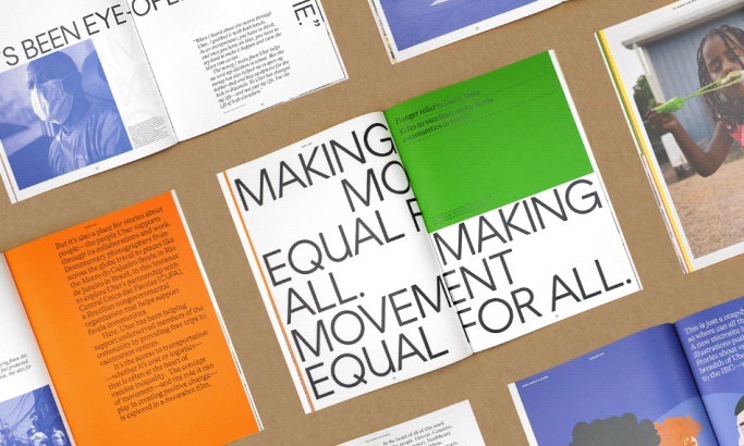 Uber' Bold, Direct & with Heart' Print Design