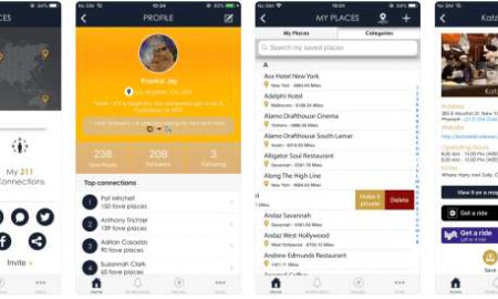 My Fave Places App Design