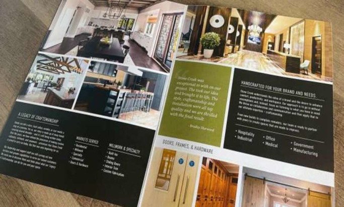 Stone Creek Brochure Print Design Analysis