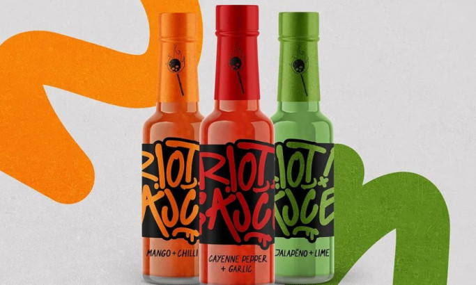 Riot! Sauce Packaging Design