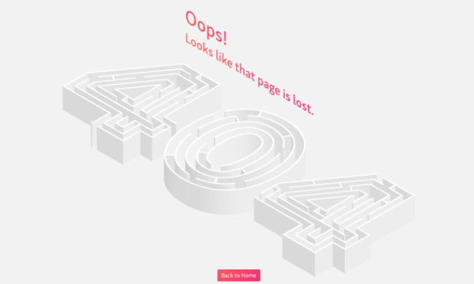 404 Page Web Design Analysis