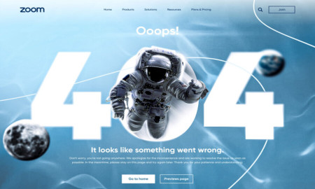 Zoom 404 Error Page Web Design Analysis