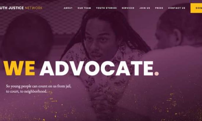 Youth Justice Network Website Design