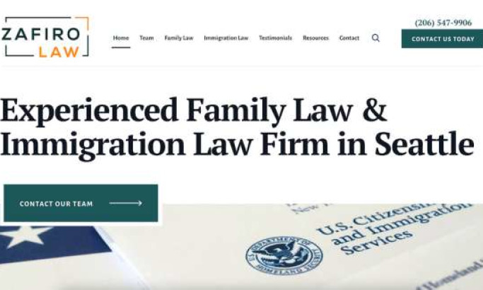ZafiroLaw, PLLC Website Design