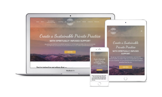 Soul Care for Therapists Web Design