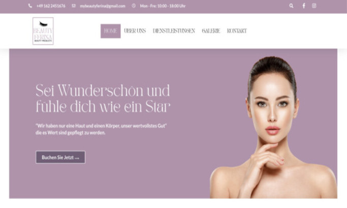 Beauty Ferina Website Design Analysis