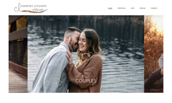 Courtney Letwinch Photography Website Design