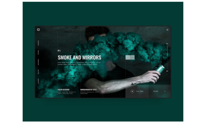 Photography Web Design Concept Website Design