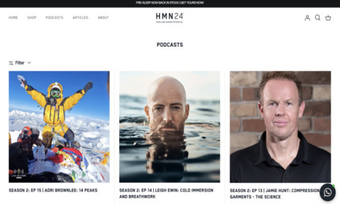 HMN24 Website Design Analysis