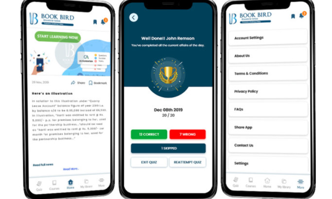 Book Bird Education Institute App Design