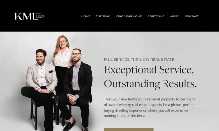 KML Real Estate Group Website Design