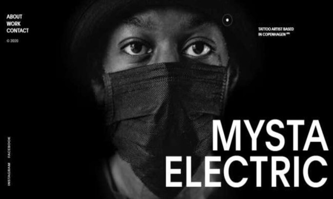 Mysta Electric - Tattoo Artist Website Design