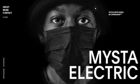 Mysta Electric - Tattoo Artist Website Design