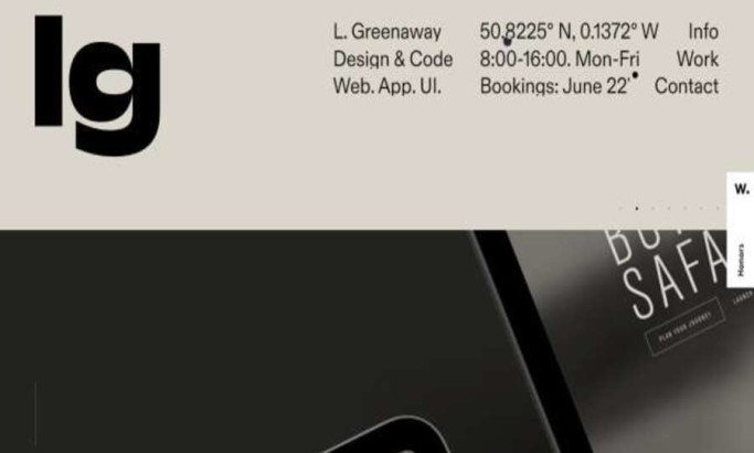 Luke Greenaway Website Design