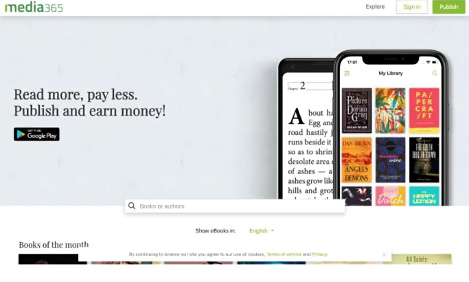 Media365 eBooks Website Design