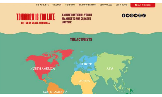 Tomorrow Is Too Late Website Design