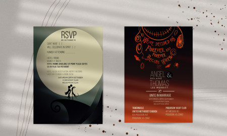 Merritt Wedding Invite Print Design