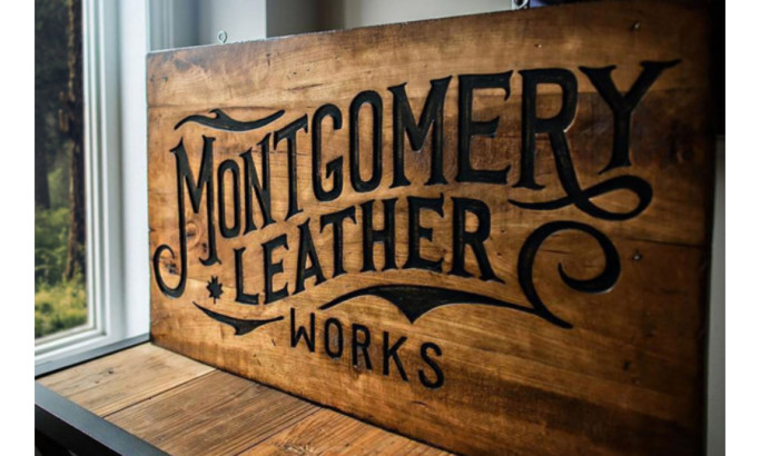 Montgomery Leather Works Logo Design
