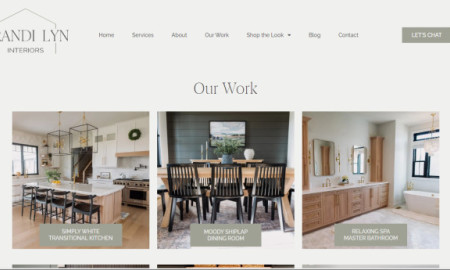 Brandi Lyn Interiors Website Design