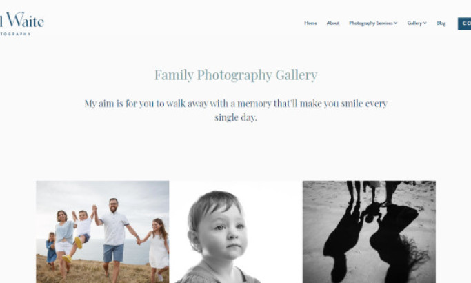 Mel Waite Photography Website Design