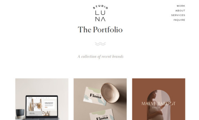 Studio Luna Co. Website Design