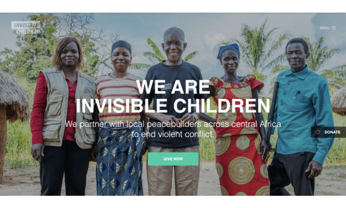 Invisible Children Website Design