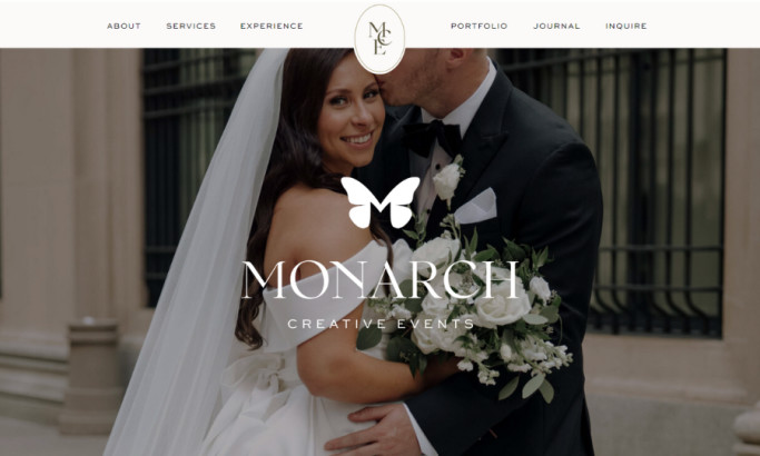 Monarch Creative Events Web Design