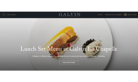 Galvin Restaurants Website Design